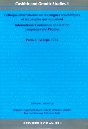 Colloque international sur les langues couchitiques et les peuples qui les parlent –  International Conference on Cushitic Languages and Peoples
