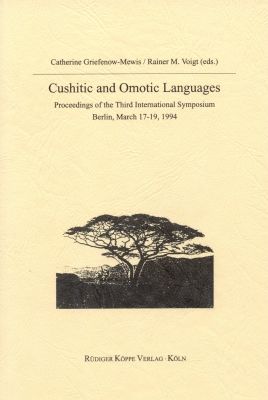 Proceedings of the 5th International Conference on Cushitic and Omotic Languages, Paris, 16-18 April 2008
