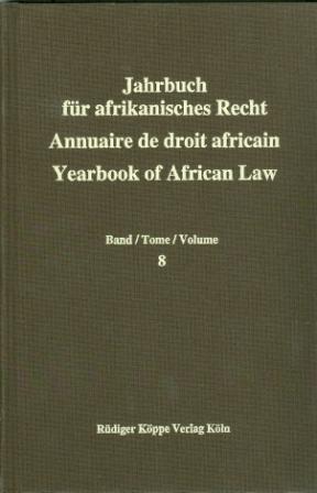 Jahrbuch für afrikanisches Recht · Annuaire de droit africain · Yearbook of African Law
