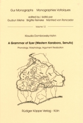 A Grammar of Syer (Western Karaboro, Senufo)