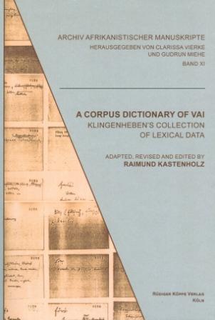 A Corpus Dictionary of Vai