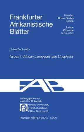 Issues in African Languages and Linguistics