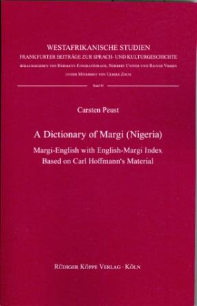 A Dictionary of Margi (Nigeria) – Margi–English with English–Margi Index