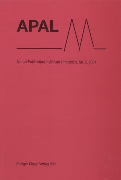APAL Annual Publication in African Linguistics