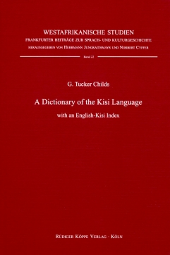 A Dictionary of the Kisi Language