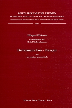 Dictionnaire Fon–Français / Français–Fon